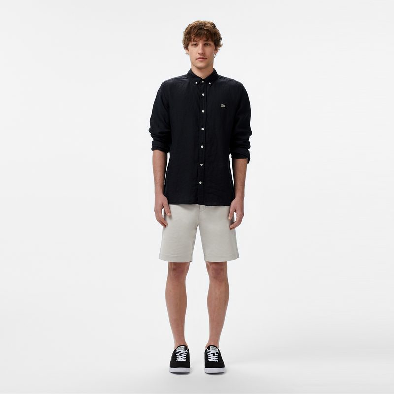 Мужская льняная рубашка Lacoste 5