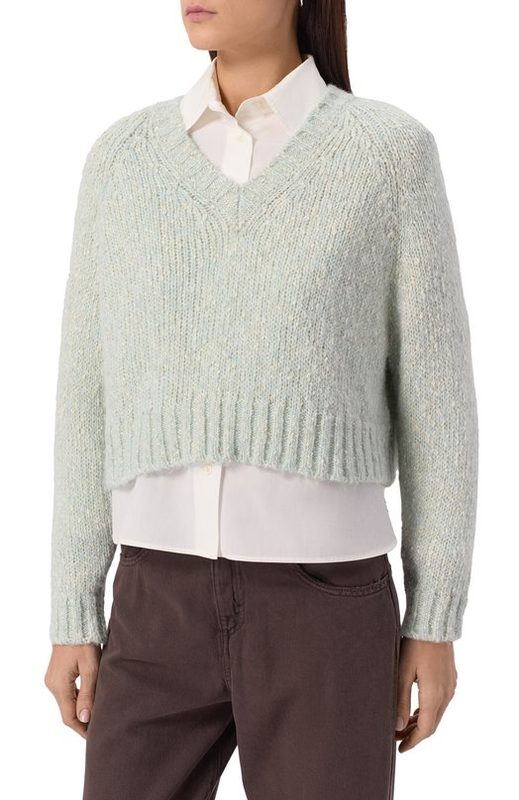 Свитер из хлопка и шерсти Weekend Max Mara 3