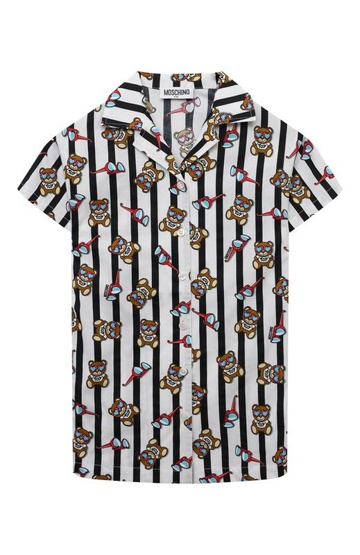 Хлопковое платье-рубашка Moschino
