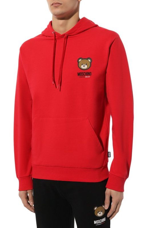 Хлопковое худи Moschino 3