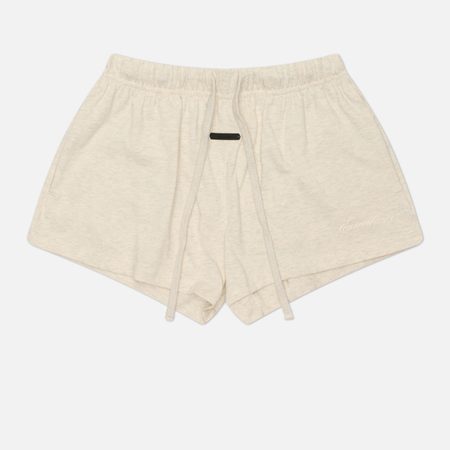 Женские шорты Fear of God ESSENTIALS Signature Running, цвет бежевый