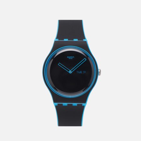 Наручные часы Swatch Minimal Line Blue, цвет чёрный