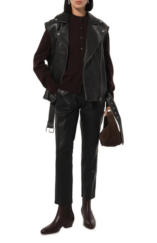 Кожаный жилет Weekend Max Mara 2