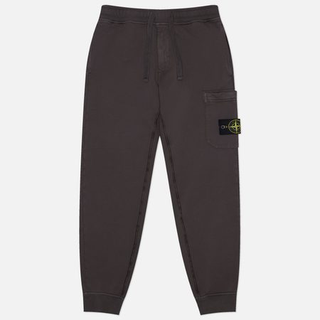 Мужские брюки Stone Island Organic Cotton Fleece Midweight Slim Joggers, цвет серый