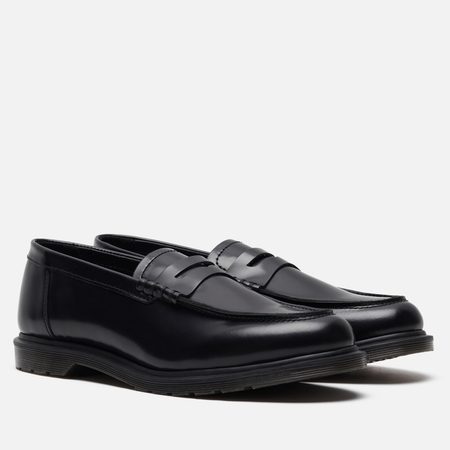 Мужские ботинки лоферы Dr. Martens Mayfare Polished Smooth, цвет чёрный
