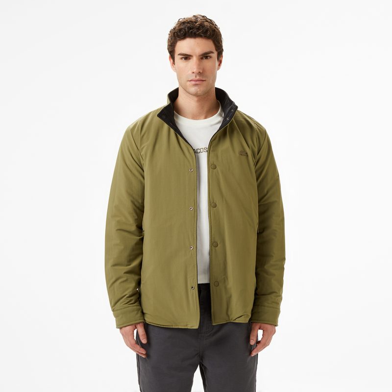 Мужская двусторонняя куртка Lacoste с высоким воротником 2