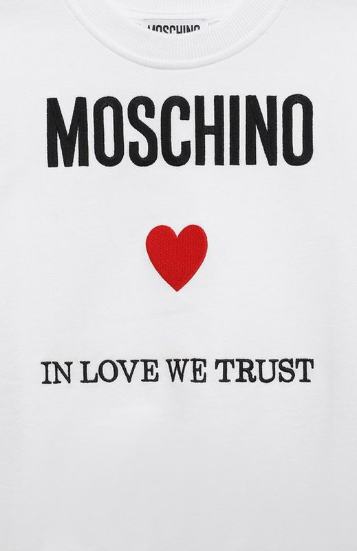 Хлопковый свитшот Moschino 3