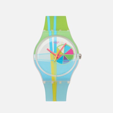 Наручные часы Swatch Caipi, цвет голубой