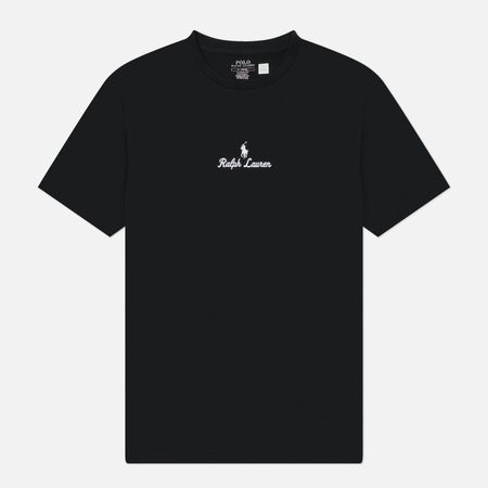 Мужская футболка Polo Ralph Lauren Classic Fit Logo Jersey, цвет чёрный