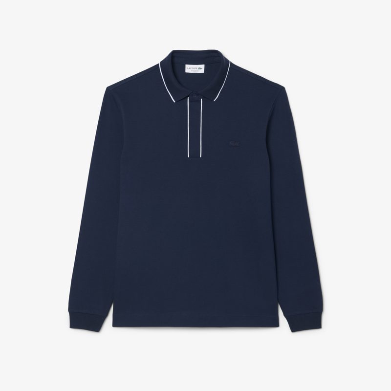 Мужская рубашка-поло Lacoste с длинным рукавом 4