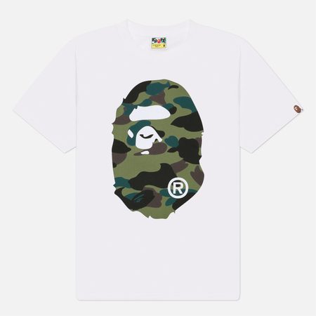 Мужская футболка A Bathing Ape 1st Camo Big Ape Head, цвет белый