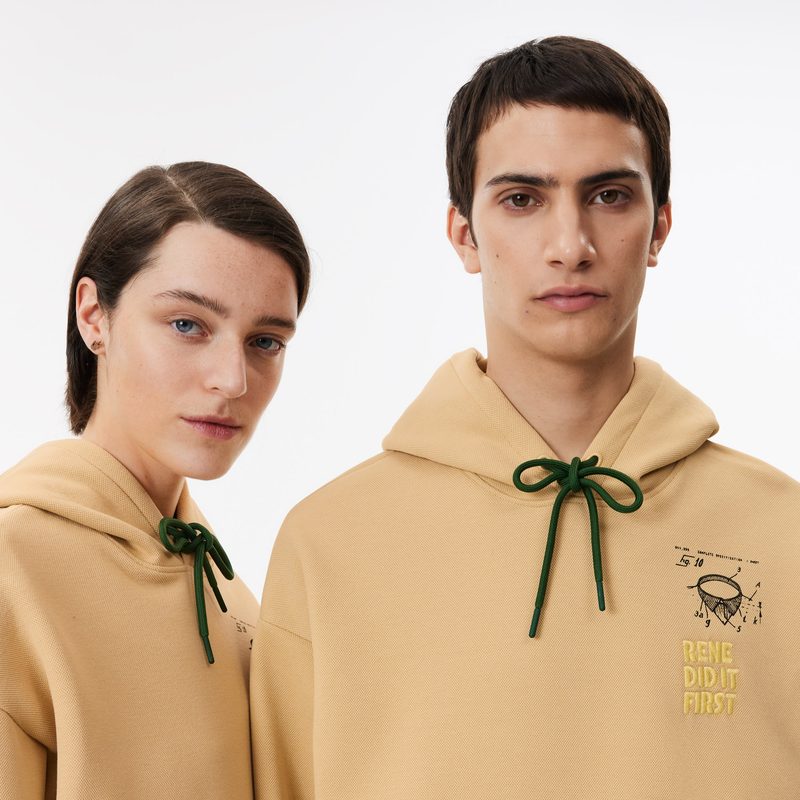 Хлопковое худи Lacoste унисекс с капюшоном 3