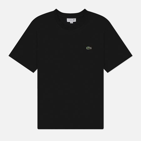 Мужская футболка Lacoste Classic Fit Embroidered Crocodile, цвет чёрный