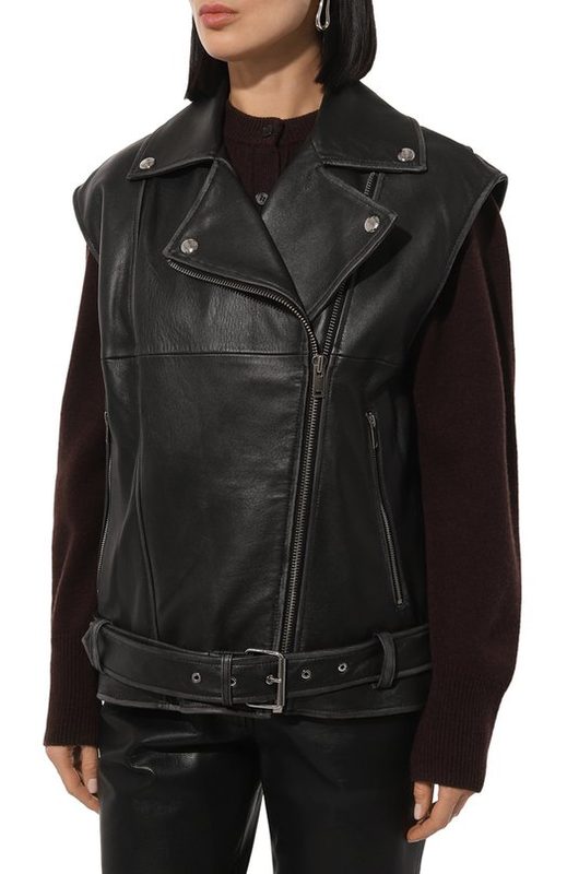Кожаный жилет Weekend Max Mara 3