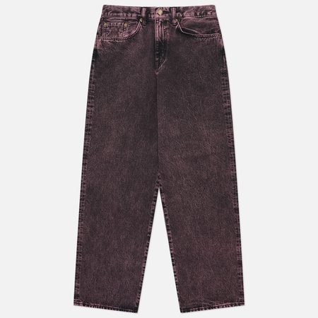 Мужские джинсы Edwin Wide Kaihara Right Hand Black Denim 13 Oz, цвет розовый