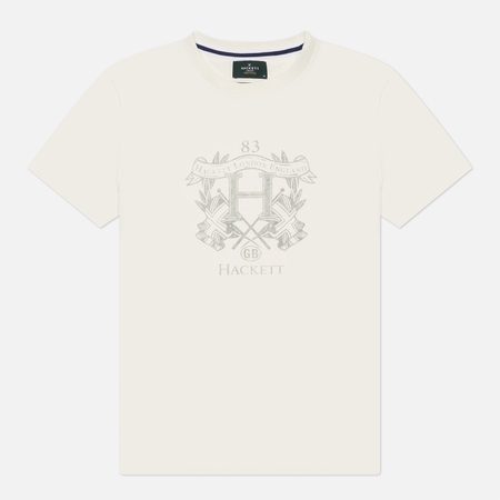 Мужская футболка Hackett Heritage Rally Flag, цвет белый