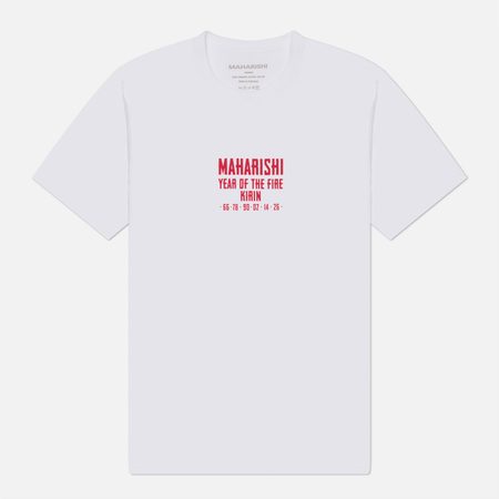 Мужская футболка maharishi Paper Cut Kirin, цвет белый