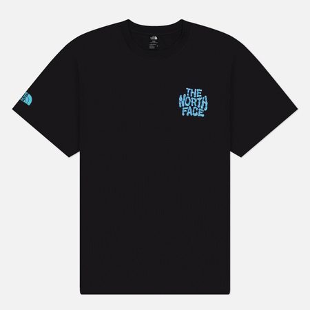 Мужская футболка The North Face Drip Logo Relaxed, цвет чёрный