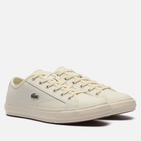 Мужские кеды Lacoste Backcourt Leather, цвет белый