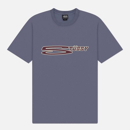 Мужская футболка Stussy Stretch Pigment Dyed, цвет синий