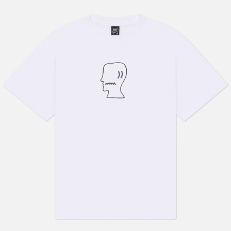 Мужская футболка Brain Dead Logohead, цвет белый