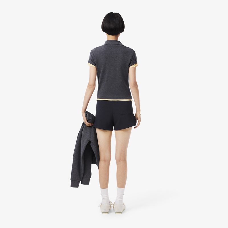 Женские хлопковые шорты Lacoste из пике 2