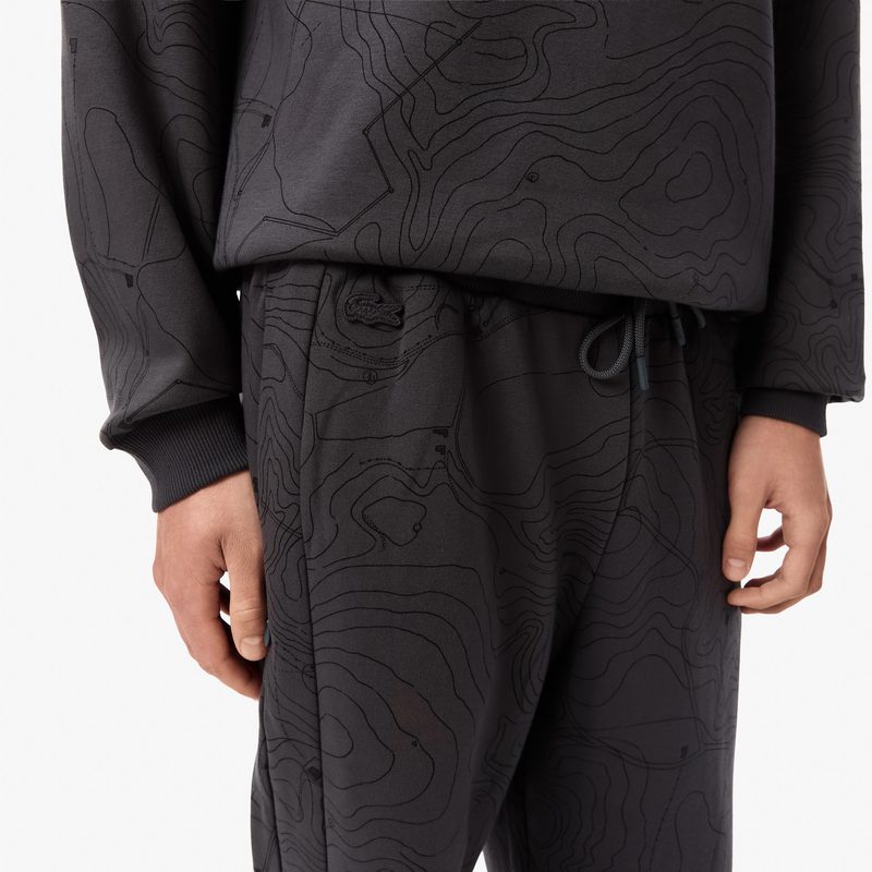Мужские хлопковые спортивные брюки Lacoste оверсайз 5