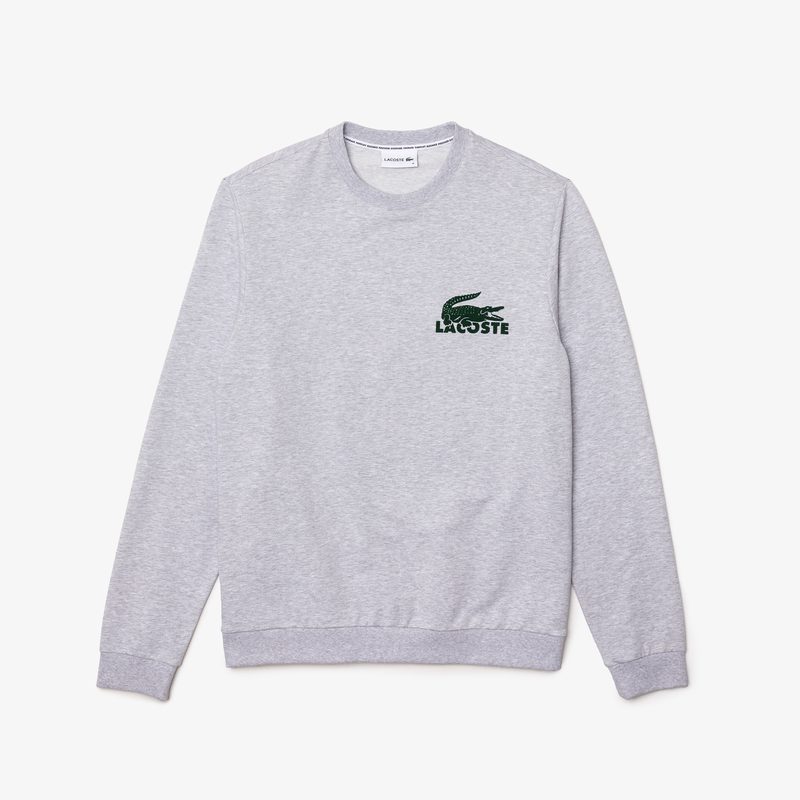 Мужская домашнаяя толстовка Lacoste из хлопкового флиса 5