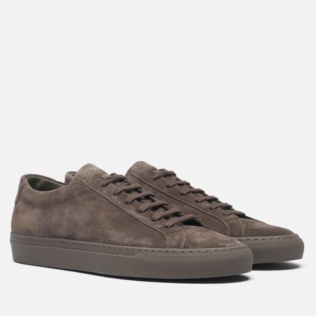 Мужские кроссовки Common Projects Achilles Tonal Suede, цвет коричневый