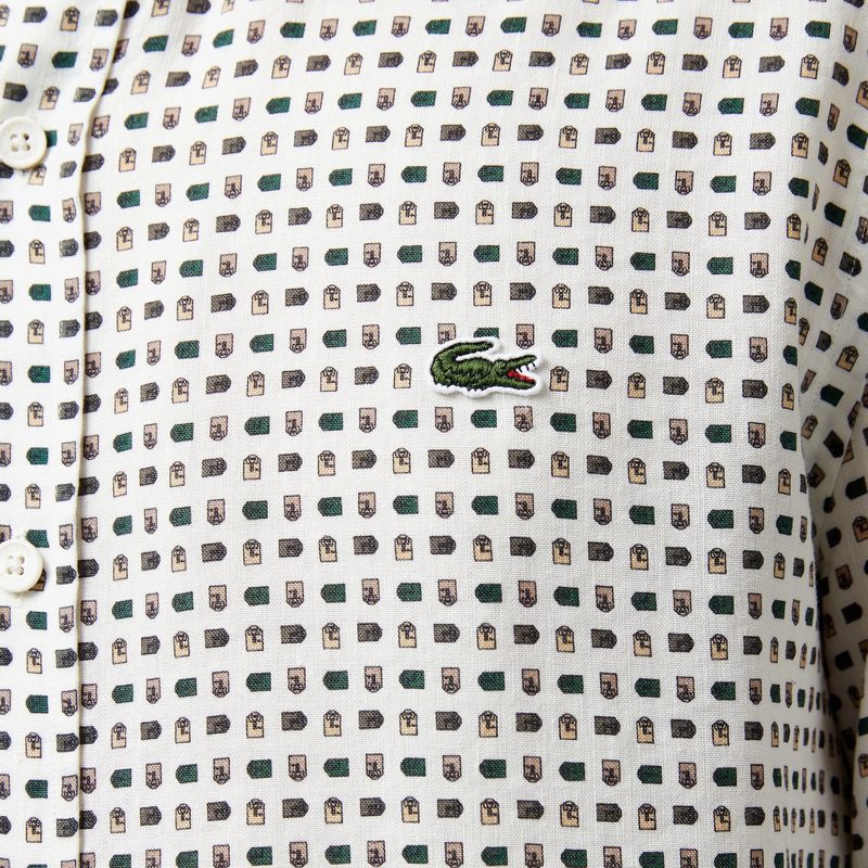 Мужская рубашка Lacoste из льна 5