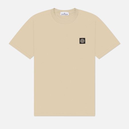 Мужская футболка Stone Island 60/2 Cotton Jersey Regular, цвет бежевый