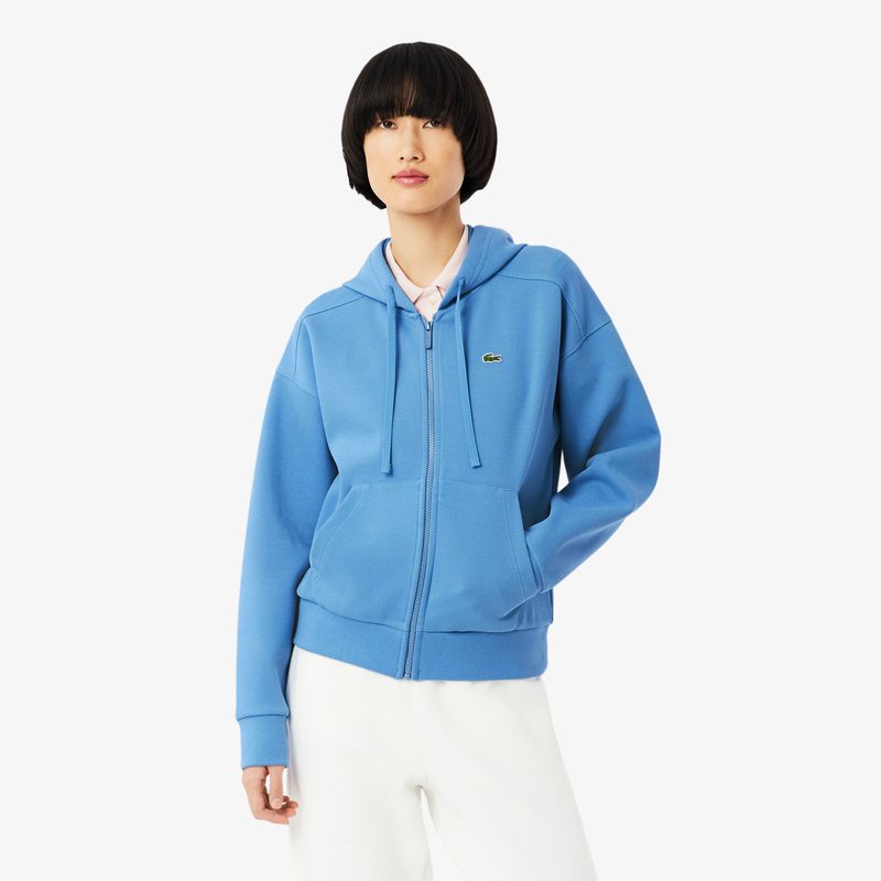 Женский эластичный свитшот Lacoste из смеси органического хлопка