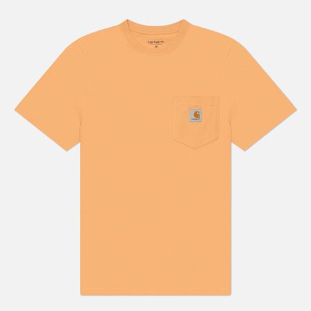 Мужская футболка Carhartt WIP Pocket Logo, цвет оранжевый