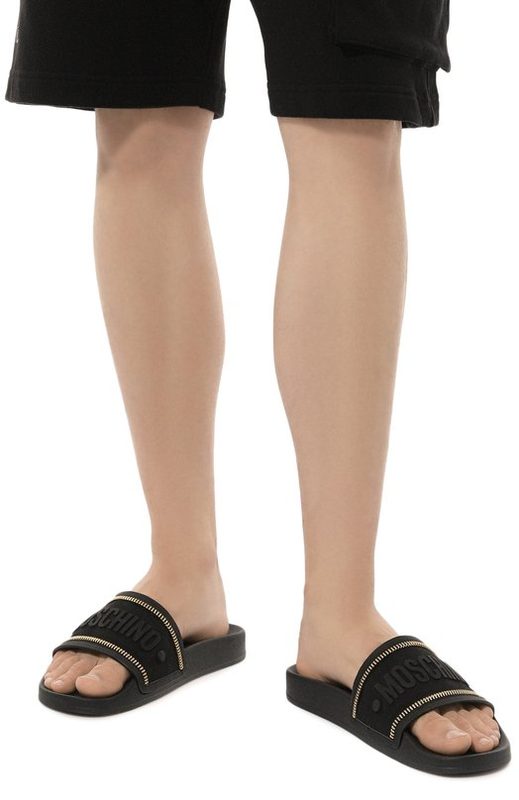 Текстильные шлепанцы Moschino 3