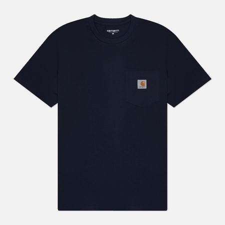 Мужская футболка Carhartt WIP Pocket Logo, цвет синий