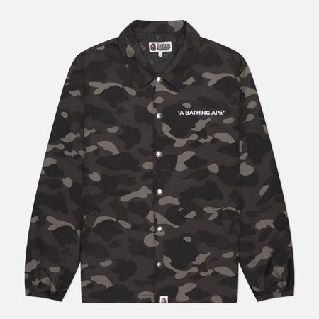 Мужская куртка ветровка A Bathing Ape Color Camo Coach, цвет чёрный