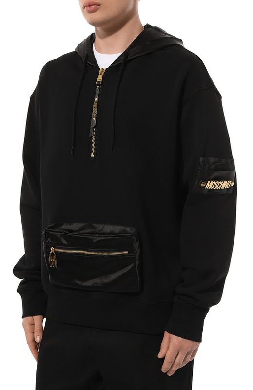 Хлопковое худи Moschino 3