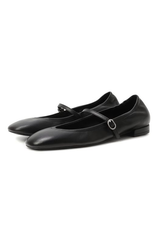 Кожаные балетки Claris Stuart Weitzman