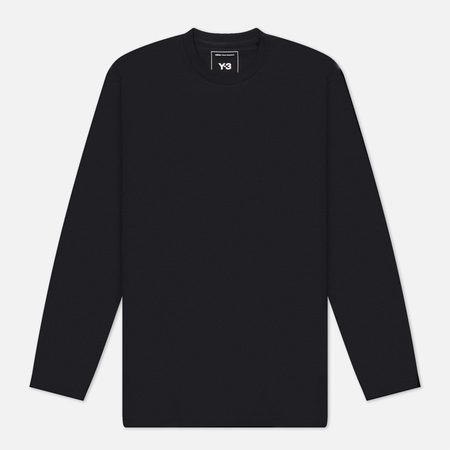 Мужской лонгслив Y-3 Graphic Stacked Logo, цвет чёрный