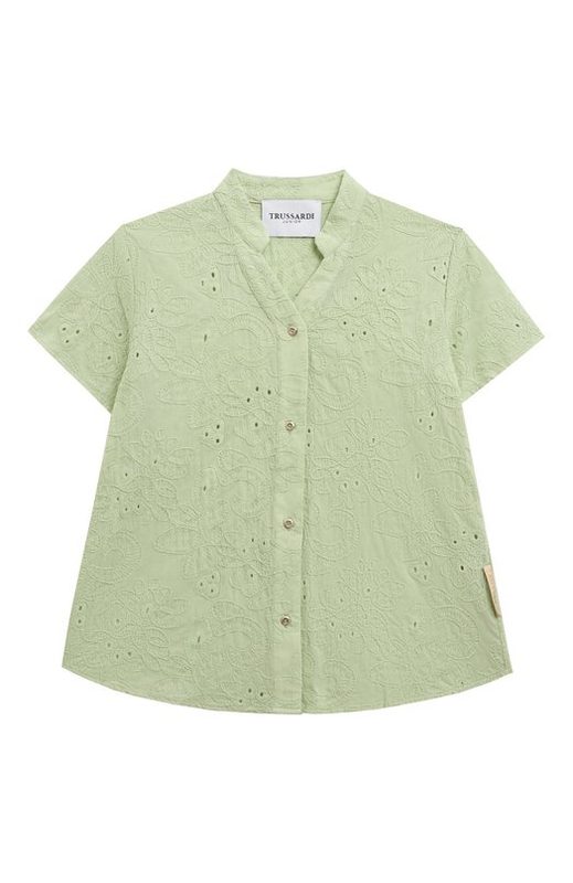 Хлопковая блузка Trussardi junior