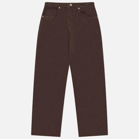 Мужские брюки Norse Projects Korshavn Relaxed 5 Pocket Resist Dyed Twill, цвет коричневый