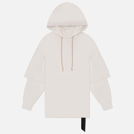 Мужская толстовка Rick Owens DRKSHDW Temple Tommy Hustler Hoodie, цвет белый