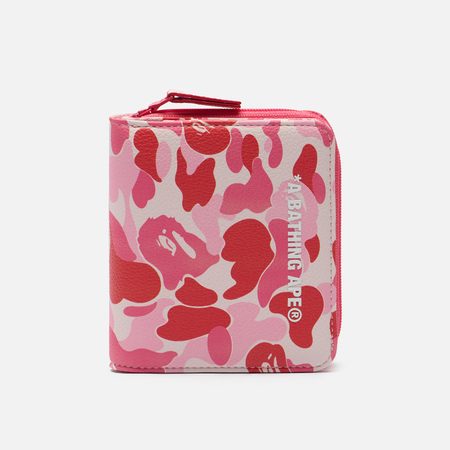 Кошелек A Bathing Ape ABC Camo Mini, цвет розовый