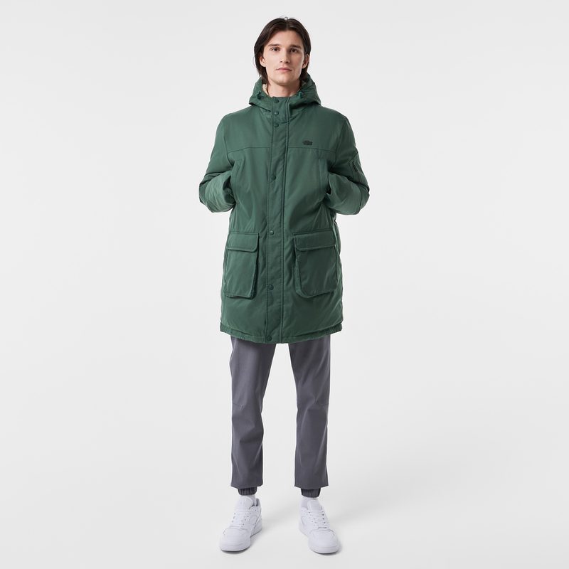 Мужская утеплённая парка Lacoste с капюшоном 5