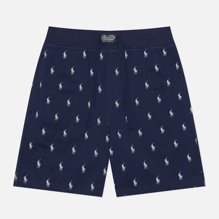 Мужские шорты Polo Ralph Lauren Slim Polo Pony Cotton Jersey Sleep, цвет синий