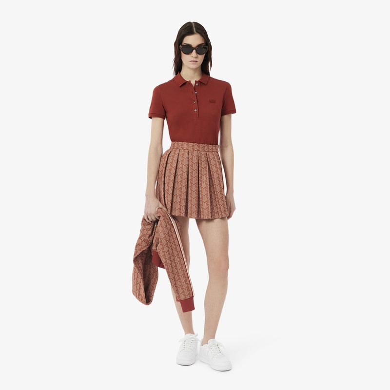 Женская юбка Lacoste из смеси хлопка 3