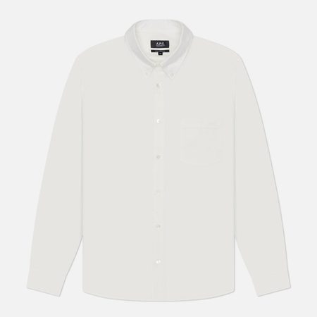 Мужская рубашка A.P.C. Edouard, цвет белый