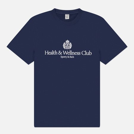 Мужская футболка Sporty & Rich H&W Crest, цвет синий