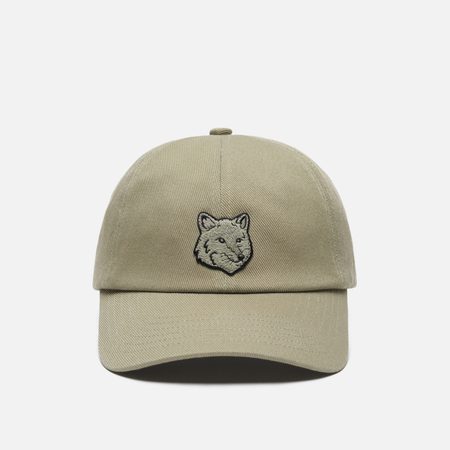 Кепка Maison Kitsune Fox Head, цвет зелёный