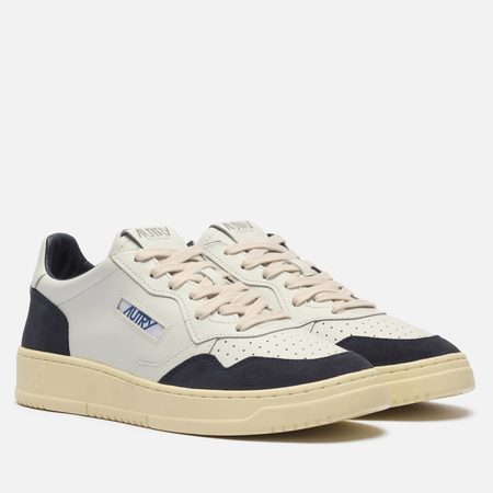 Мужские кроссовки Autry Medalist Low Soft Leather/Suede, цвет белый